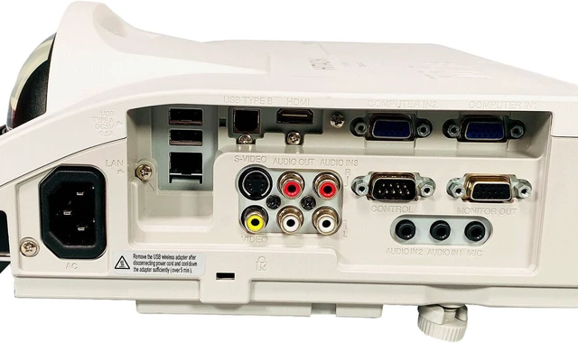 Alt view image 2 of 7 - Hitachi CP-D32WN 3LCD Projector Short-Throw 3200 ANSI HDMI 1080p w/Bundle