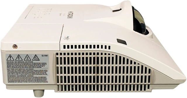 Alt view image 4 of 7 - Hitachi CP-D32WN 3LCD Projector Short-Throw 3200 ANSI HDMI 1080p w/Bundle