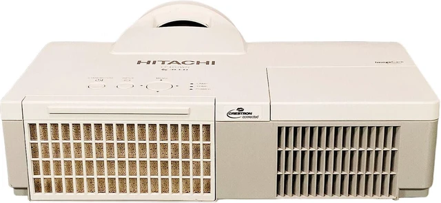 Alt view image 3 of 7 - Hitachi CP-D32WN 3LCD Projector Short-Throw 3200 ANSI HDMI 1080p w/Bundle