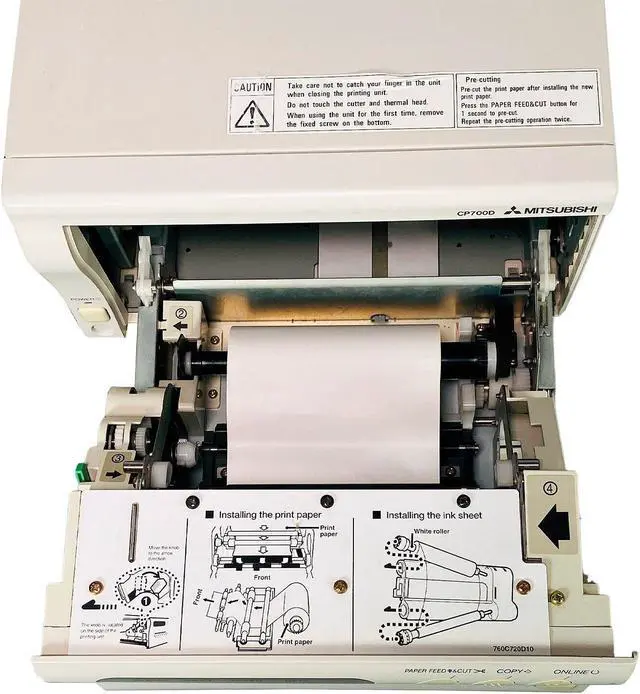 Alt view image 2 of 7 - Mitsubishi CP700DU Dye Sublimation Thermal Transfer Color Video Printer Parallel