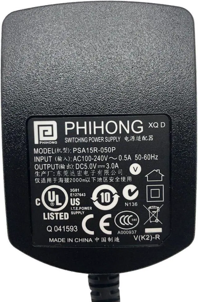 Alt view image 5 of 5 - Genuine Phihong PSA15R-050P AC Power Supply Adapter 5V 3A 15W OEM