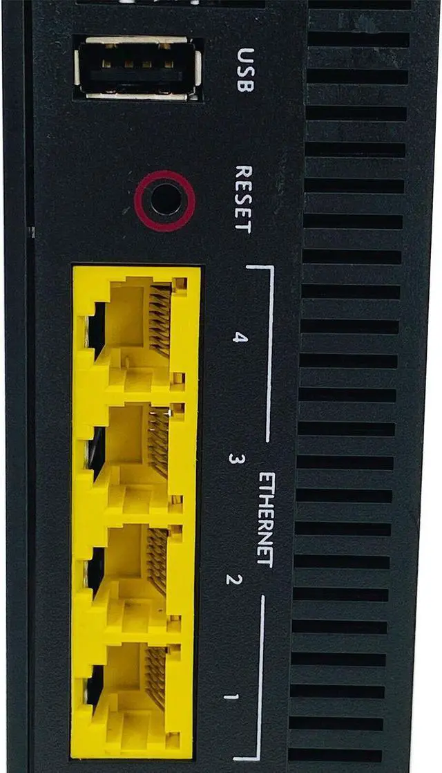 Alt view image 4 of 7 - Calix GigaCenter Model 854G-1 Dual Radio 2.4 GHz and 5 GHz Router w/ Adapter