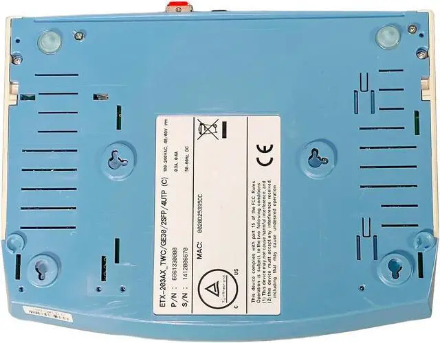 Alt view image 6 of 7 - RAD ETX-203AX Carrier Ethernet Demarcation Device 6661330000 w/ Cord