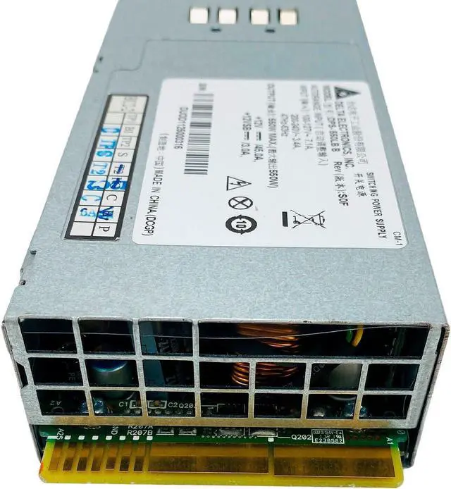 Alt view image 3 of 7 - Delta Electronics DPS-550LB B 550 Watt Server Power Supply Unit