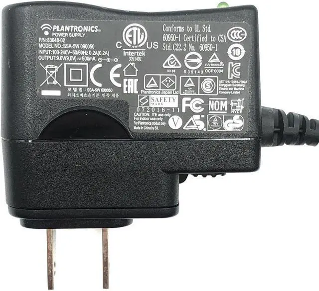 Alt view image 3 of 5 - NEW AC Adapter for Plantronics Savi W8200T W8200B Wireless Headset Charger OEM