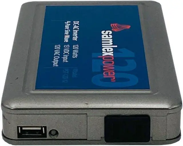 Alt view image 3 of 7 - Samlex PST-120-12 Pure Sine Wave Inverter PST Series 120 VAC 120 Watt