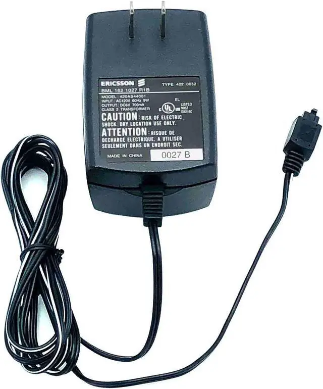 Main image of New Genuine Ericsson 420AS44001 Class 2 Transformer AC/DC Adapter 6V 700mA