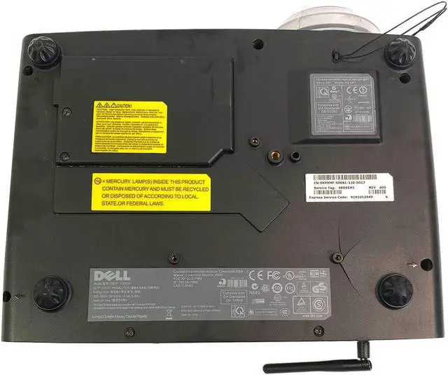 Alt view image 6 of 7 - Dell S300wi DLP Projector Short-Throw Widescreen 1280x800 HD 1080p WXGA 3D HDMI Interactive Wireless with Accessories Bundle (Power Cable, HDMI Cable, Remote)