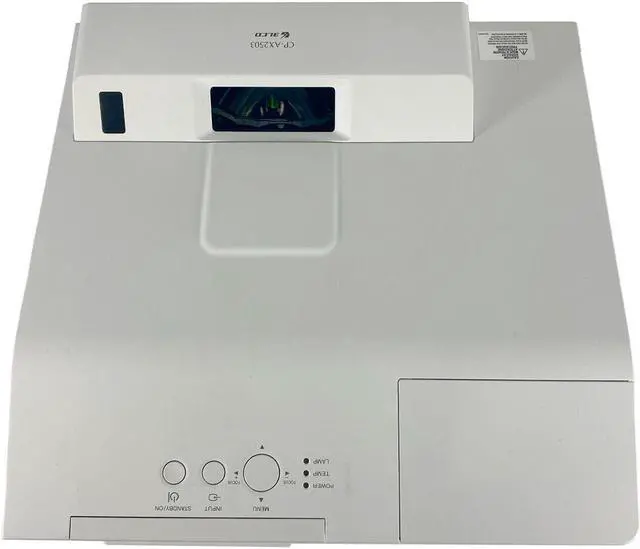 Alt view image 4 of 7 - Hitachi CP-AX2503 3LCD Projector Ultra Short Throw 2700 ANSI HDMI 1080p w/Bundle