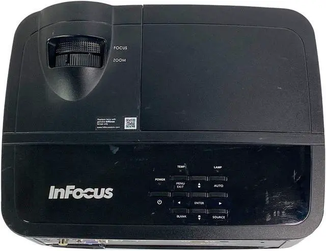 Alt view image 5 of 7 - InFocus IN126a DLP Projector 3500 ANSI HD 1080p WXGA 3D-Ready HDMI Portable