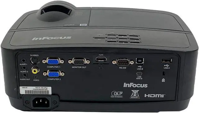 Alt view image 2 of 7 - InFocus IN126a DLP Projector 3500 ANSI HD 1080p WXGA 3D-Ready HDMI Portable