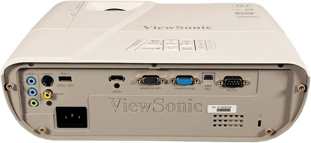 Alt view image 2 of 7 - ViewSonic PJD7828HDL DLP Projector 3200 ANSI Full HD 3D 1080p HDMI Portable with Accessories Bundle (Power Cable, HDMI Cable, Remote)