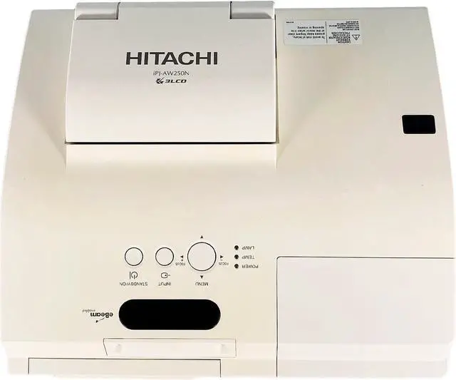 Alt view image 5 of 7 - Hitachi iPJ-AW250N 3LCD Projector WXGA Ultra Short Throw HD 1080p HDMI w/Bundle