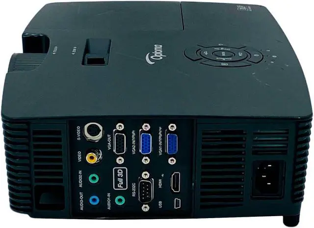 Alt view image 3 of 7 - Optoma DAEWSGL W316 DLP Widescreen Projector Portable for Business Power Point Presentations 3400 Lumens 1080p Full HD 3D HDMI with Accessories Bundle (Power Cable, HDMI Cable, Remote)