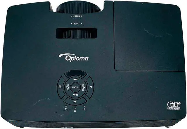 Alt view image 6 of 7 - Optoma DAEWSGL W316 DLP Widescreen Projector Portable for Business Power Point Presentations 3400 Lumens 1080p Full HD 3D HDMI with Accessories Bundle (Power Cable, HDMI Cable, Remote)