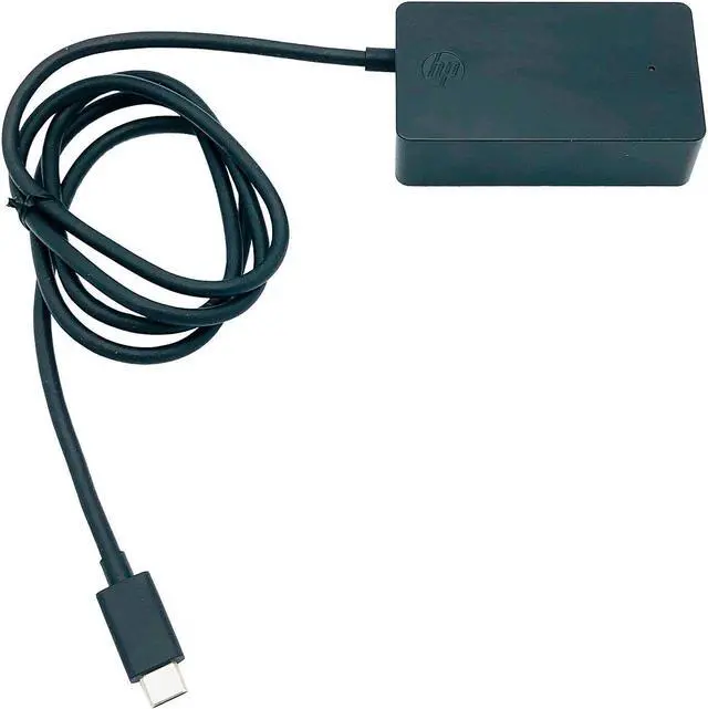 Alt view image 6 of 7 - Genuine 45W HP 5/9/10/12/15V 3A USB-C Auto Adapter Model TPA-L601AA for EliteBook 645 655 G9 640 650 G9 830 865 1040 G9 Spectre X2 12T-A Detachable 2 in 1 Chromebook X360 11 G1 G3 G6 wo/Cord
