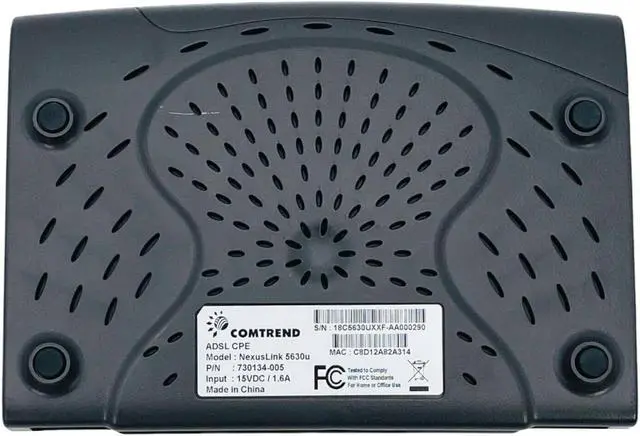Alt view image 7 of 7 - Comtrend NexusLink 5630u Wired ADSL2+ DSL Router 730134-005 w/ Adapter
