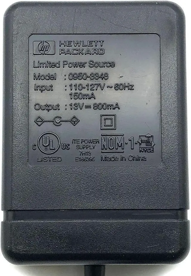 Alt view image 5 of 5 - Genuine 13V HP AC DC Wall Adapter for JetDirect 175X 380X 500X Print Server OEM
