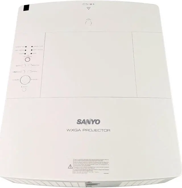 Alt view image 6 of 7 - Sanyo PLC-WTC500AL 3LCD Projector Extra Bright 5000 Lumens Large Venue WXGA HDMI LAN with Accessories Bundle (Power Cable, HDMI Cable, Remote)