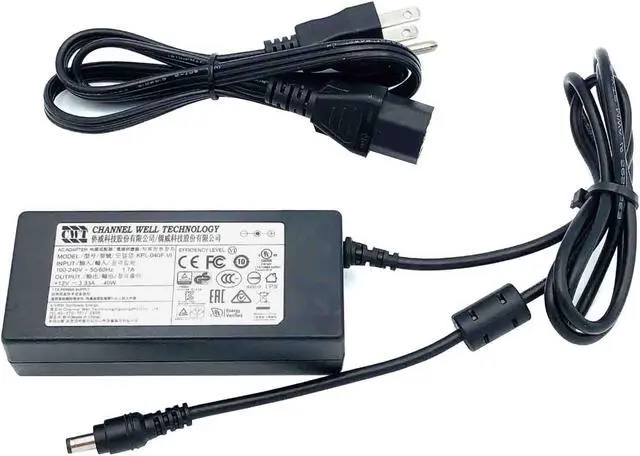 Main image of Genuine CWT KPL-040F-VI AC/DC Power Supply Adapter 12V 3.33A 40W OEM w/PC