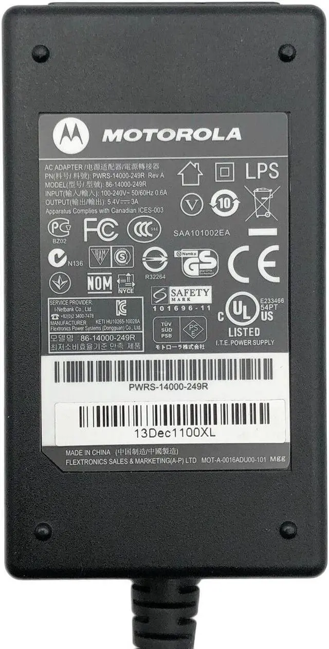 Alt view image 2 of 6 - New Original AC Power Adapter for Motorola Symbol Barcode Scanner MC-Series w/PC