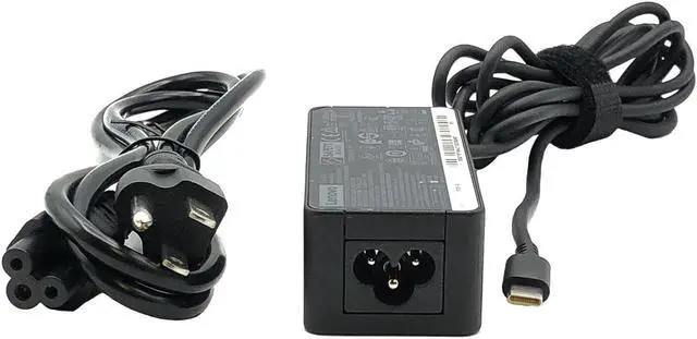 Alt view image 5 of 7 - NEW Original Lenovo Power Adapter 45W for Lenovo ThinkPad E14 Gen 2 Laptop w/PC