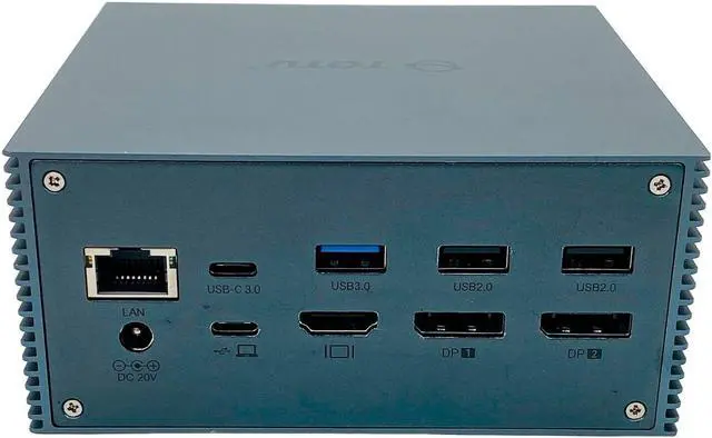 Alt view image 2 of 7 - TOTU TT-DC002A USB-C 4K Triple Display Docking Station Port Replicator w/Adapter