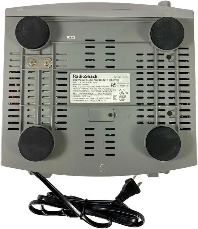 Alt view image 7 of 7 - RadioShack 15-1974 Wireless 5.8 Ghz Digital Audio Link Receiver