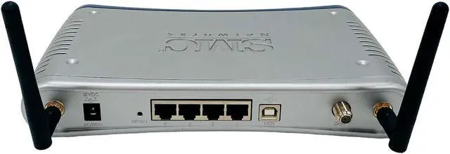 Alt view image 4 of 7 - SMC Networks SMC8014WG Cable Modem & Wireless Router Combo w/ Adapter