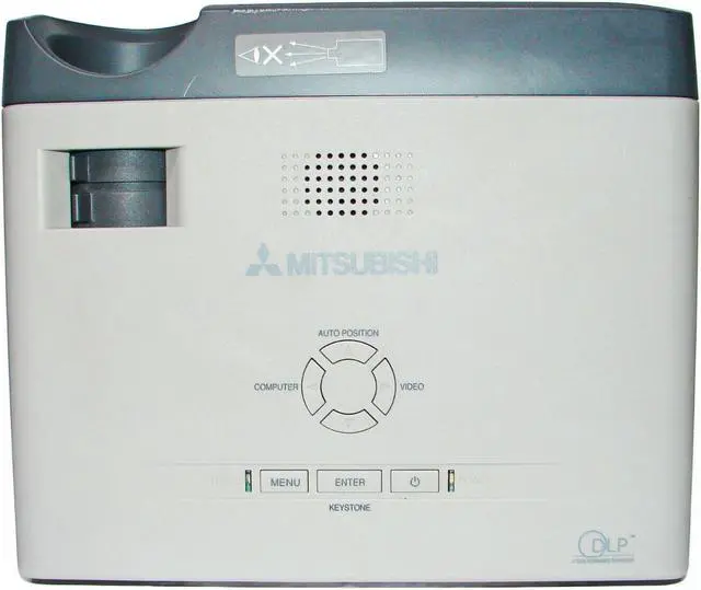 Alt view image 5 of 6 - Mitsubishi SD110R DLP Projector Portable HD 1080i w/Remote bundle