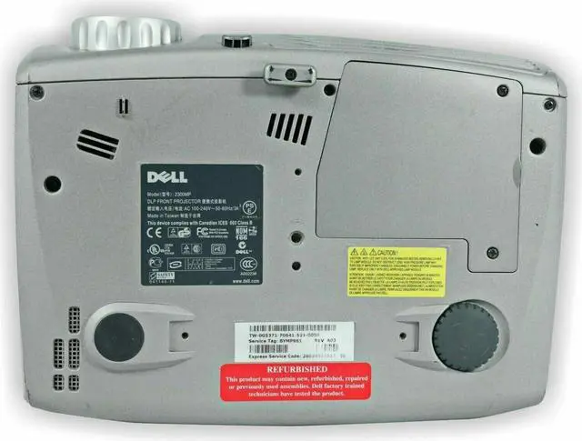 Alt view image 6 of 6 - Dell 2300MP DLP Projector 2300 Lumens HD HDMI-Adapter 1080i Remote TeKswamp