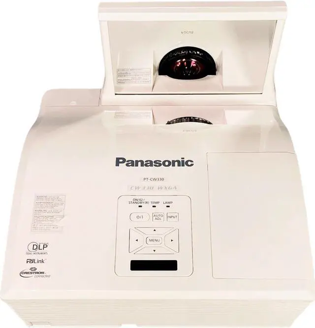 Alt view image 5 of 7 - Panasonic PT-CW330 DLP Projector Ultra Short Throw 3100 ANSI 1080p HDMI w/Bundle