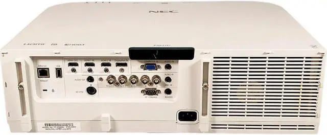 Alt view image 2 of 7 - NEC PA622U 3LCD Projector Large Venue 6200 ANSI 1080p HDMI w/Lens w/Bundle