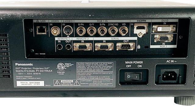 Alt view image 4 of 7 - Panasonic PT-DZ770ULK DLP Projector Large Venue WUXGA 7000 ANSI Professional HD
