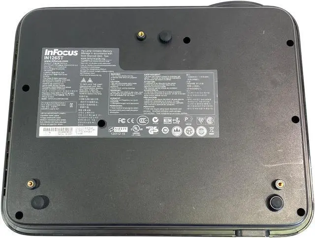 Alt view image 7 of 7 - InFocus IN126ST DLP Projector Short Throw 3000 ANSI 3D Ready 1080p HDMI w/Bundle