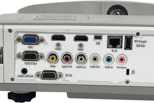 Alt view image 3 of 7 - Boxlight P6 X32N 3LCD Projector Interactive Portable 3200 ANSI HD 1080i HDMI LAN USB for Multupurpose Use with Accessories Bundle (Power Cable, HDMI Cable, Remote)