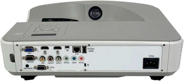 Alt view image 2 of 7 - Boxlight P6 X32N 3LCD Projector Interactive Portable 3200 ANSI HD 1080i HDMI LAN USB for Multupurpose Use with Accessories Bundle (Power Cable, HDMI Cable, Remote)