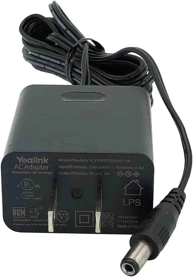 Alt view image 4 of 6 - New Genuine Yealink Power Adapter 5V for Yealink SIP-T46G Business Desktop Phone