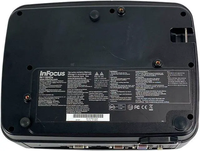 Alt view image 6 of 7 - InFocus IN119HDx DLP Projector Home Theater Full HD 3D 1080p HDMI w/Bundle