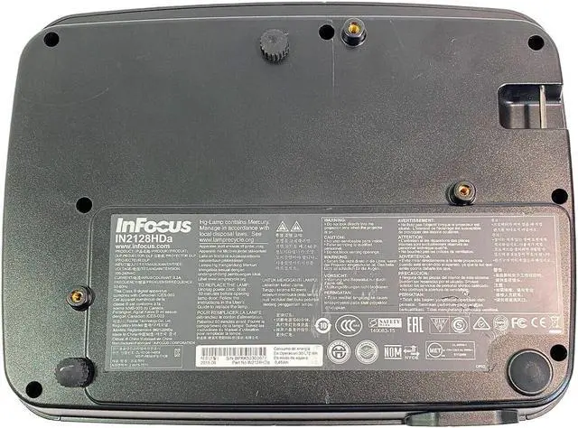 Alt view image 6 of 6 - InFocus IN2128HDa DLP Projector Professional Full HD 3D 1080p HDMI w/Bundle