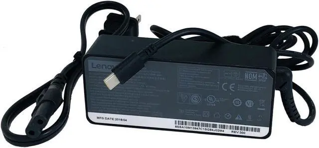 Alt view image 5 of 6 - Genuine Lenovo AC Adapter 65W USB-C for Lenovo 15.6" Portable Monitor L15 w/PC