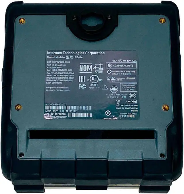 Alt view image 7 of 7 - Intermec PB42 Mobile Thermal Receipt Printer Bluetooth USB Serial w/ AC Adapter