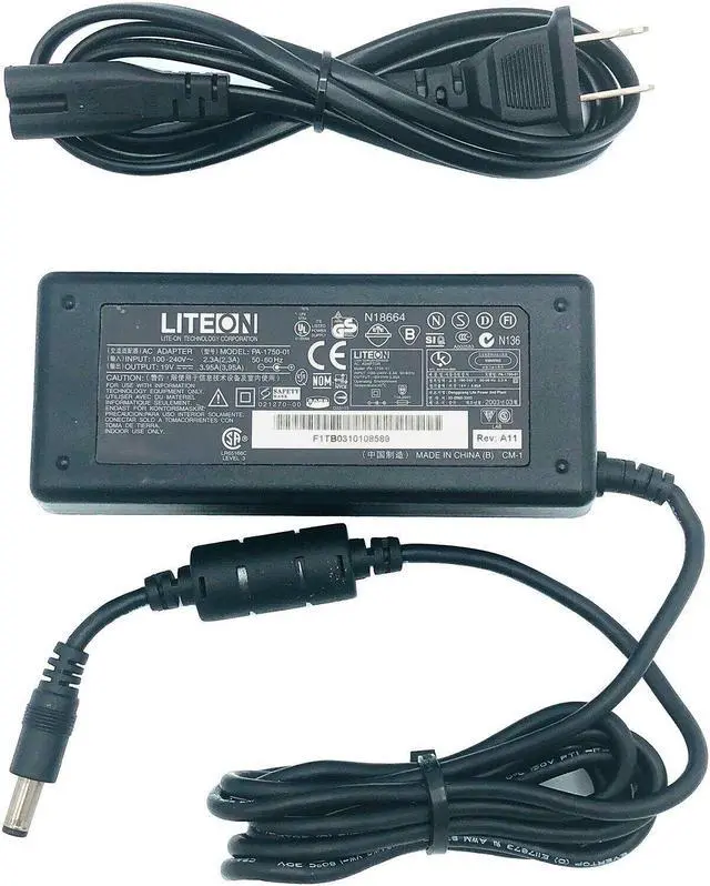 Main image of Genuine Liteon PA-1750-01 AC Adapter 19V 3.95A 75W Power Supply Tip 5.5/2.5 w/PC