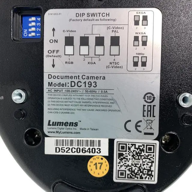 Alt view image 7 of 7 - Lumens DC193 Document Camera Webcam Home Office Remote Distance Work Digital Live Projection