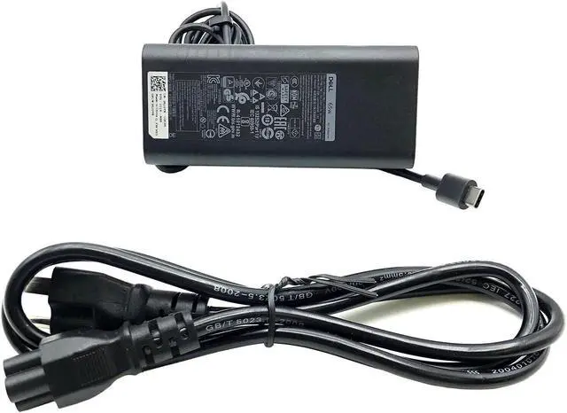 Alt view image 4 of 7 - Genuine Dell LA65NM190 AC Adapter Laptop Charger HA65NM190 65W USB Type C w/PC