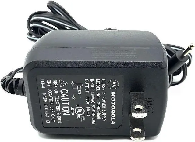 Alt view image 4 of 6 - Genuine Motorola 2589354G01 Class 2 Power Supply AC/DC Wall Adapter 9V 100mA OEM