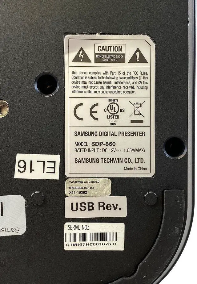 Alt view image 7 of 7 - Samsung SDP-860 Document Camera for Teachers Home Office Distance Teaching Students Book Share