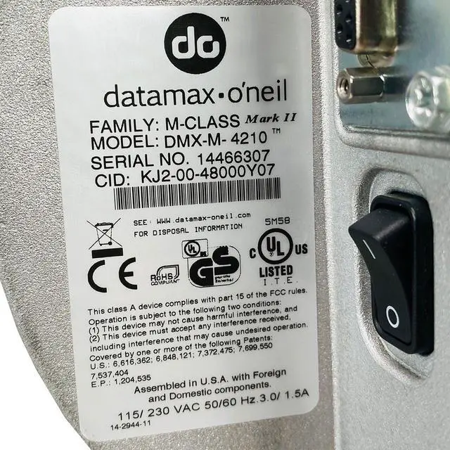 Alt view image 5 of 7 - Datamax Mark II M-4210 Industrial Thermal Transfer Barcode Label Printer USB LAN