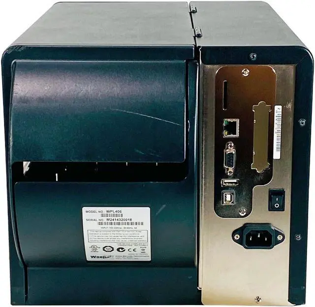 Alt view image 3 of 7 - WASP WPL406 Industrial Thermal Transfer Barcode Printer Ethernet USB Serial