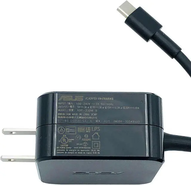 Alt view image 6 of 7 - NEW Genuine Asus 33W AC Wall Adapter 5-20V 1.65-3A USB-C Model ADP-33DW B OEM
